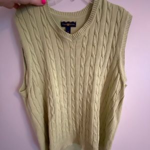 sage sweater vest